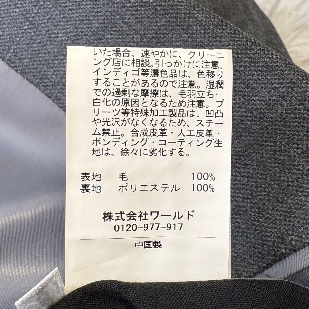 3ピース✨TAKEO KIKUCHI セットアップスーツ 総裏 グレー 3