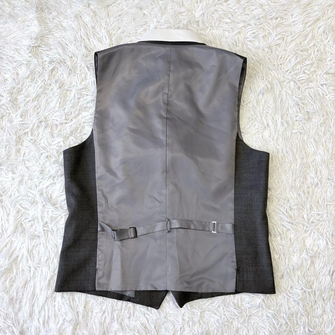 3ピース✨TAKEO KIKUCHI セットアップスーツ 総裏 グレー 3