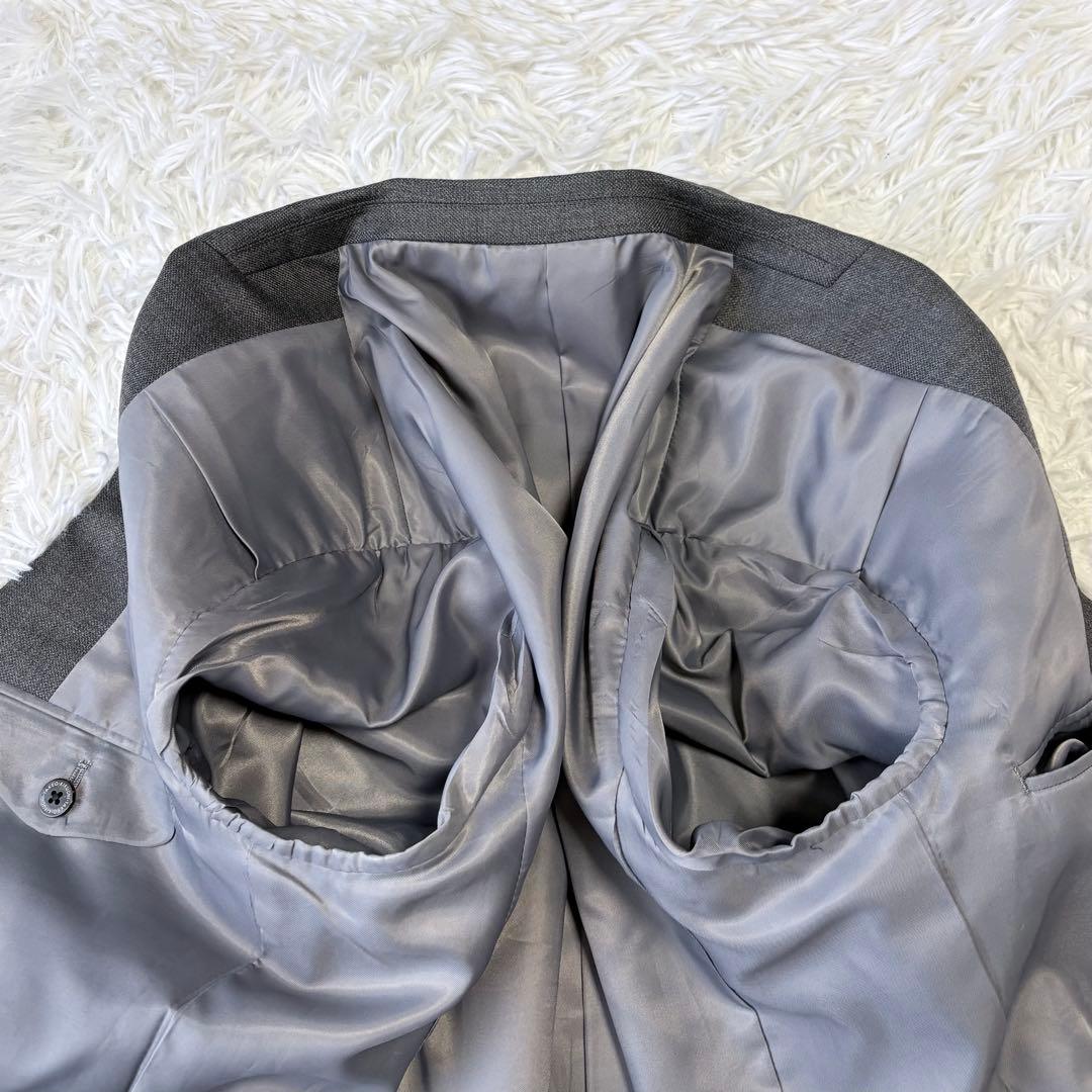 3ピース✨TAKEO KIKUCHI セットアップスーツ 総裏 グレー 3