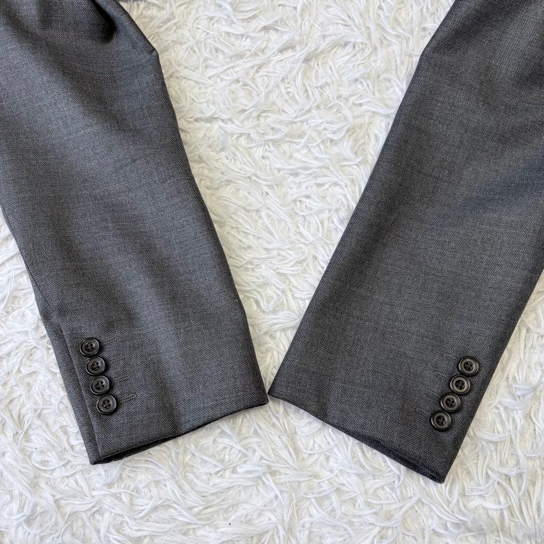 3ピース✨TAKEO KIKUCHI セットアップスーツ 総裏 グレー 3