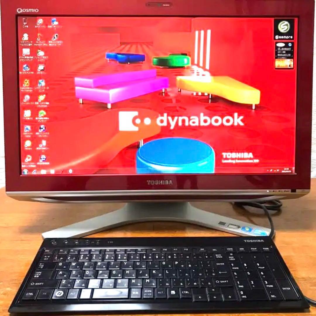 東芝 21.5型液晶一体型PC※CD/DVD、ブルーレイディスク再生可