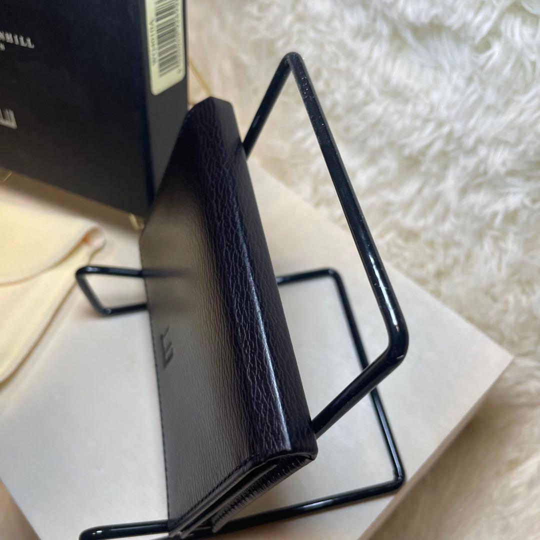 【新品未使用】DUNHILL 名刺入れ シンプル カードケース 黒 本革