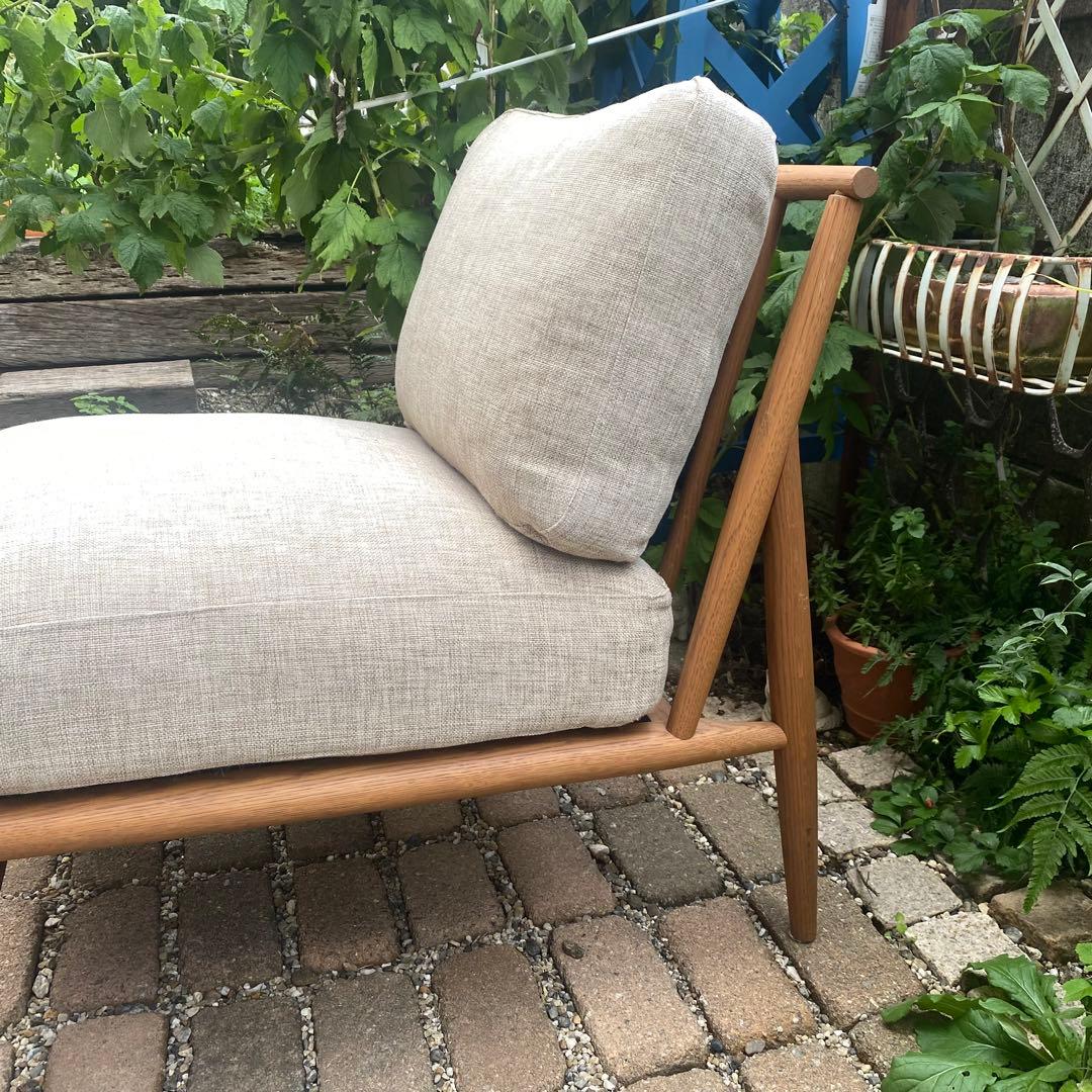 モモナチュラル　クラウドソファ　1p オットマンセット　購入条件付