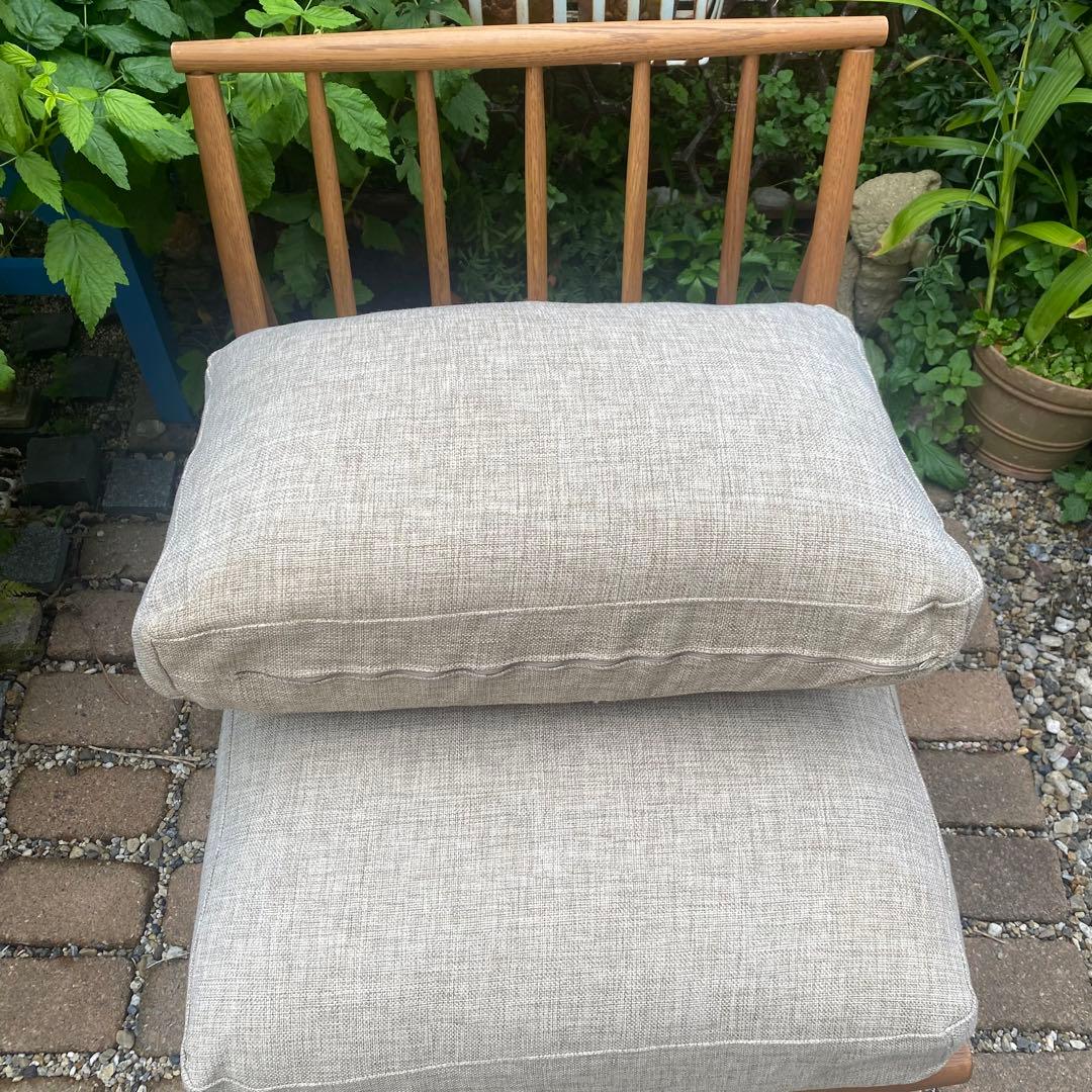 モモナチュラル　クラウドソファ　1p オットマンセット　購入条件付