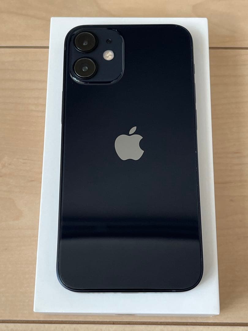 iPhone12mini 64GBブラック バッテリー84% ガラスフィルム付き