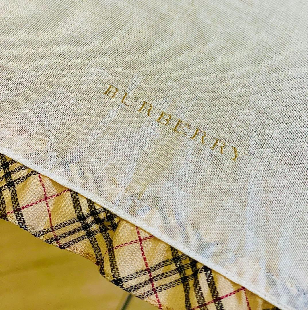 【未使用】バーバリー　日傘　折りたたみ　ノバチェック　ロゴ　傘袋付き