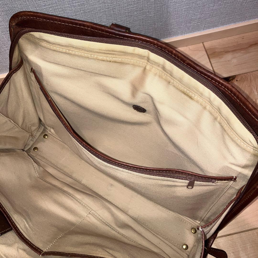 INDEED（インディード）ブリーフケース　ボルサ　ブラウン　オイルレザー