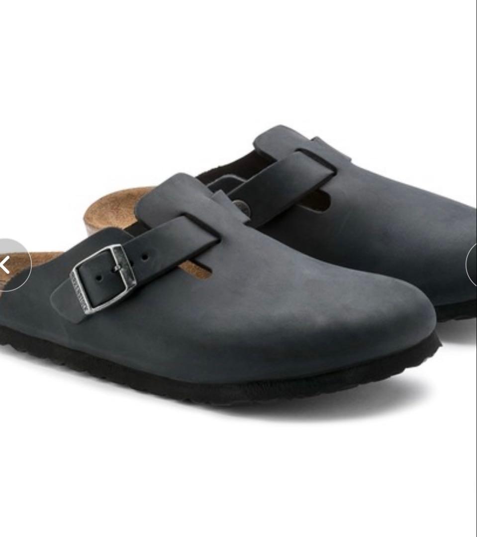 BIRKENSTOCK ボストン BOSTON オイルドレザー　ブラック　美品