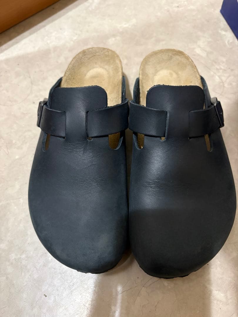 BIRKENSTOCK ボストン BOSTON オイルドレザー　ブラック　美品