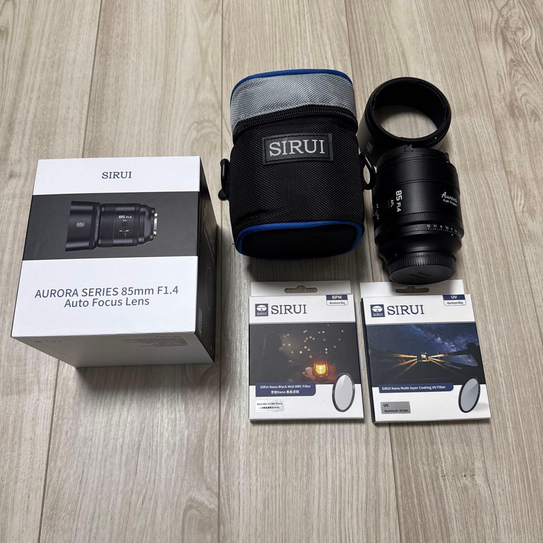 SIRUI Aurora Series 85mm F1.4レンズ フィルター付き