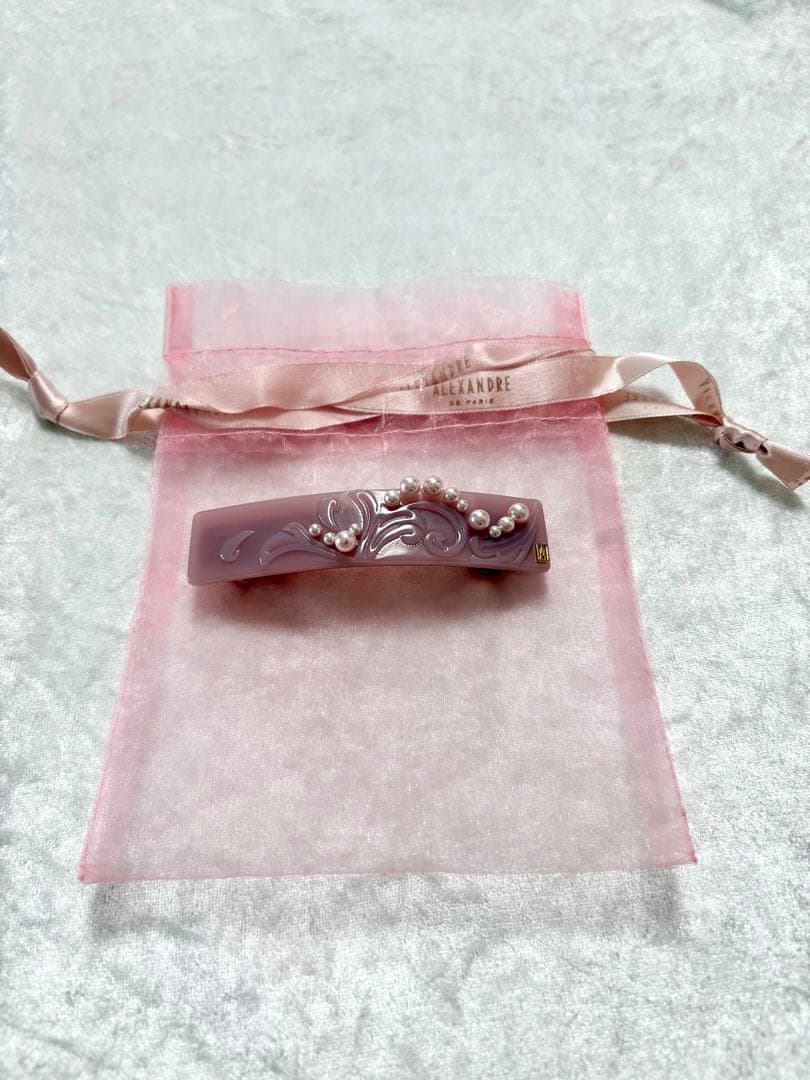 ALEXANDRE DE PARIS パール　バレッタ　アレクサンドルドゥパリ