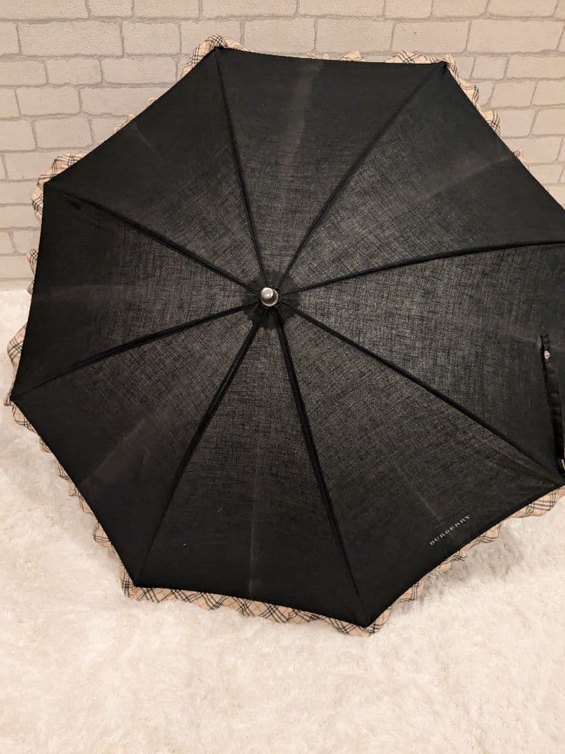 バーバリー　日傘　ノバチェックフリル