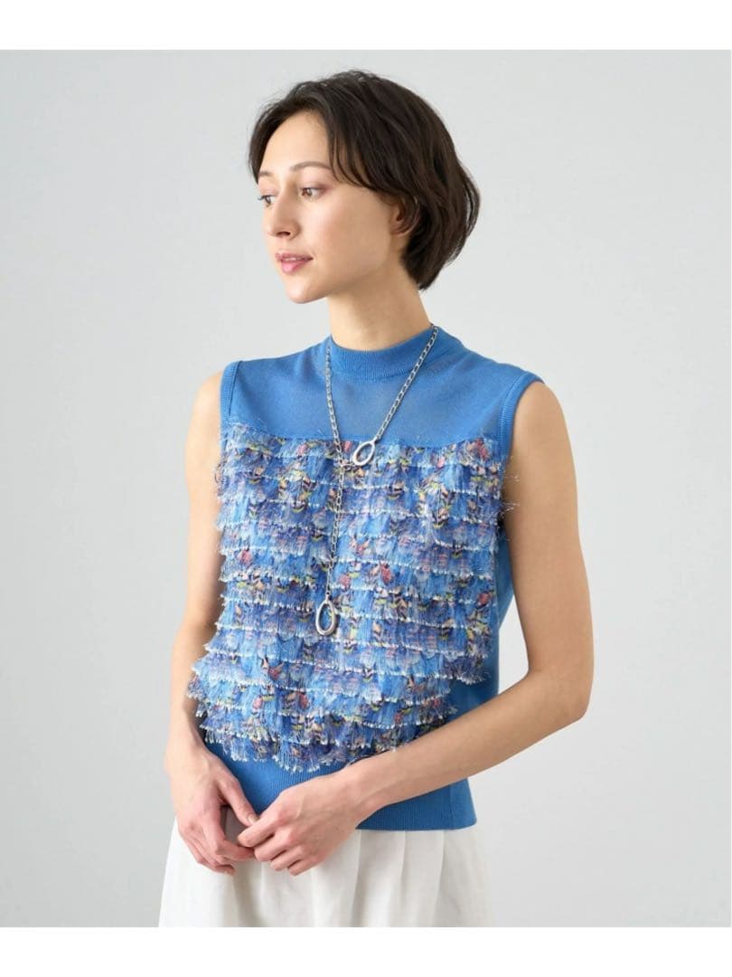 新品☆ANAYI フランジャプリントセットアップ/セオリー、23区、セルフォード