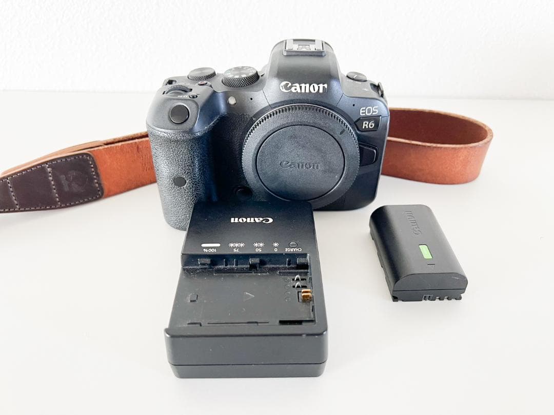 値下げ　レザーストラップ　Canon EOS R6 ミラーレス一眼