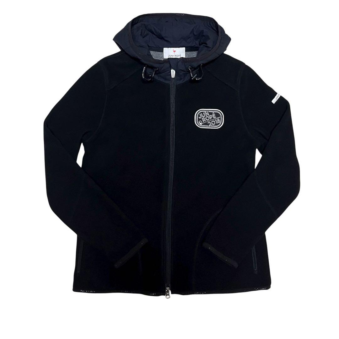 美品✨JUN&ROPE 中綿 ジップ パーカー ジャケット ブラック