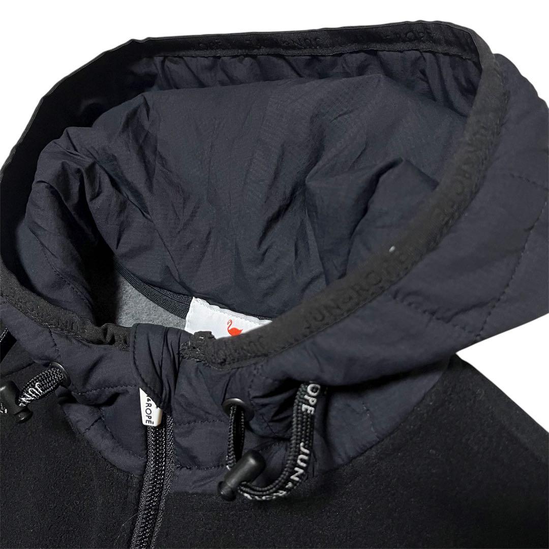 美品✨JUN&ROPE 中綿 ジップ パーカー ジャケット ブラック