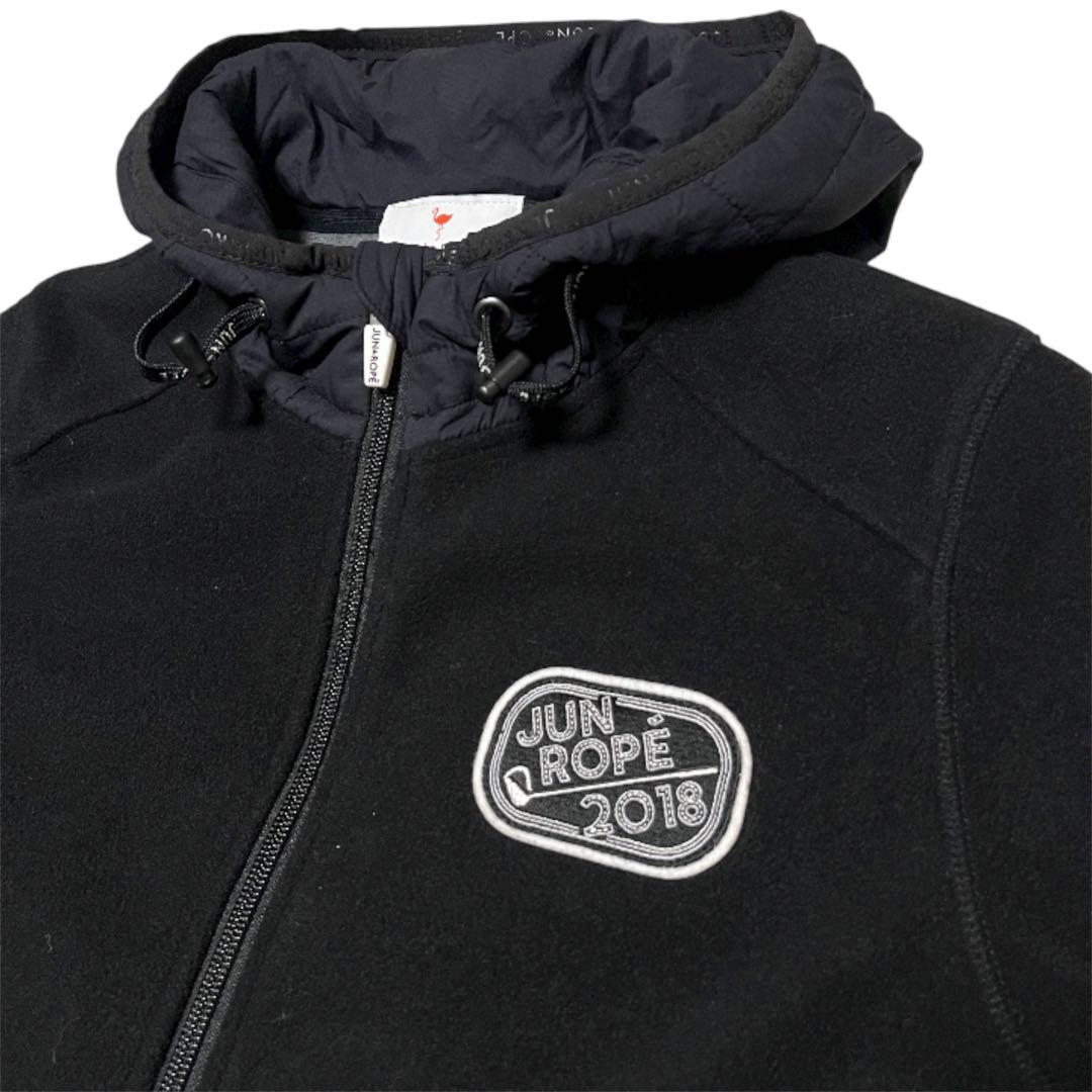 美品✨JUN&ROPE 中綿 ジップ パーカー ジャケット ブラック