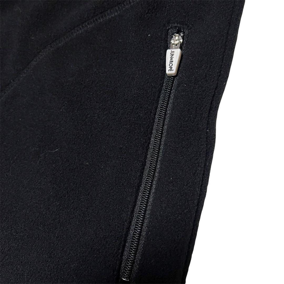 美品✨JUN&ROPE 中綿 ジップ パーカー ジャケット ブラック