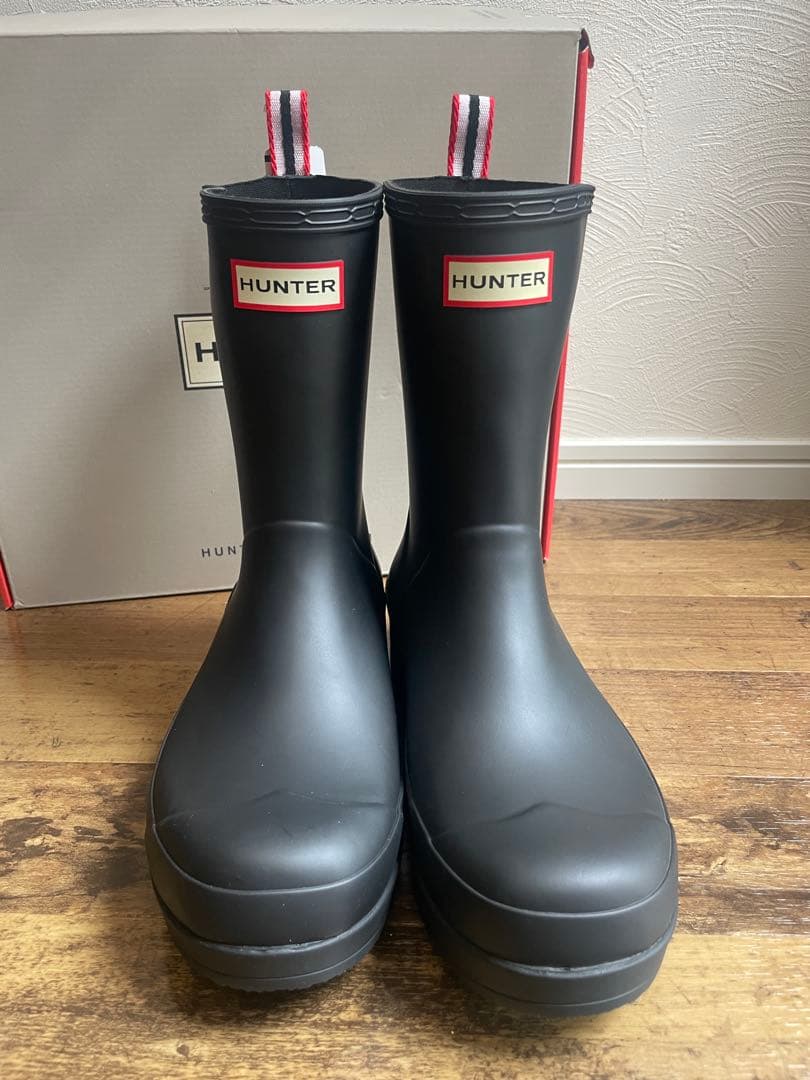 HUNTER ブラック レインブーツ 長靴