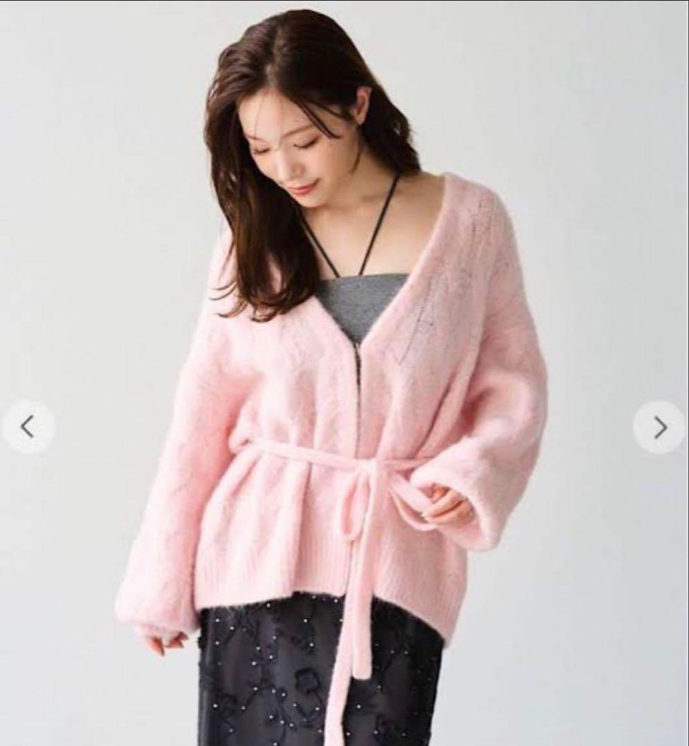 aimeine アルパカケーブルガウンカーディガン　すぐ発送