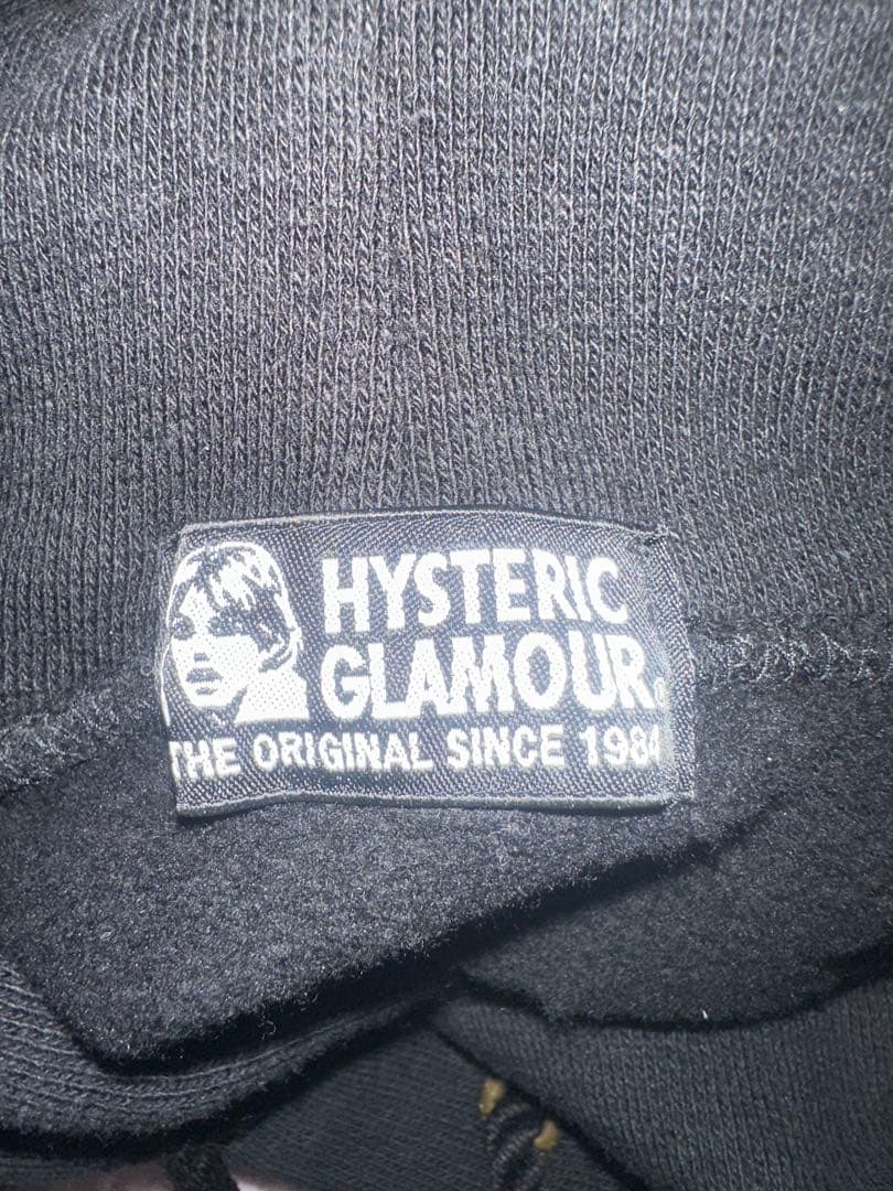 HYSTERIC GLAMOUR フード付きパーカー ブラック