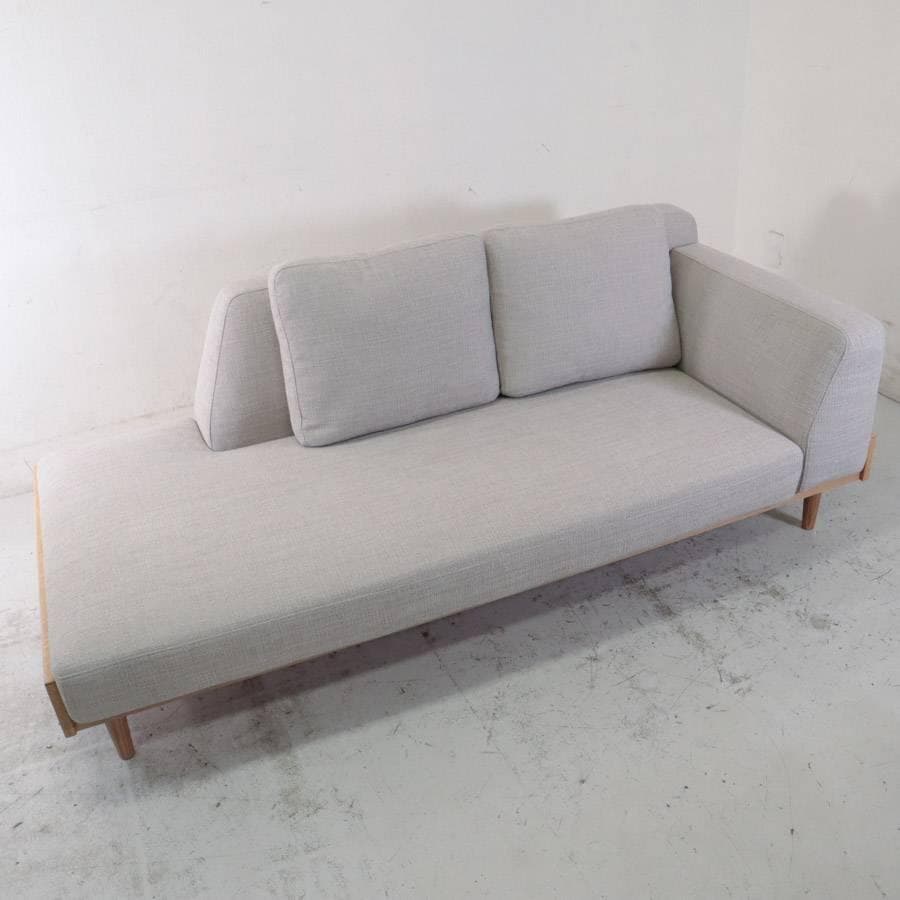 値下24年展示品 ウニコ ノルア カバーリングソファ 3シーター グレー オーク