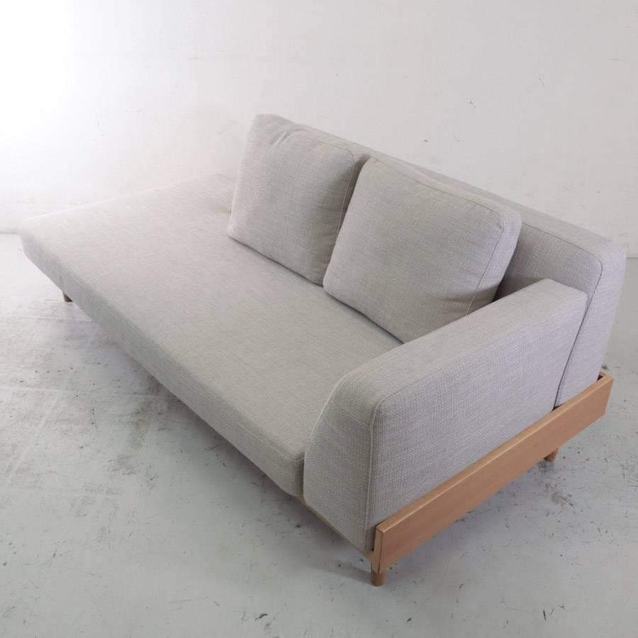 値下24年展示品 ウニコ ノルア カバーリングソファ 3シーター グレー オーク