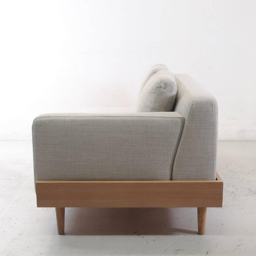 値下24年展示品 ウニコ ノルア カバーリングソファ 3シーター グレー オーク