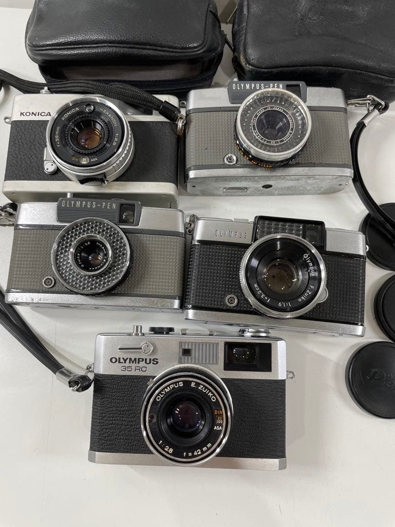 フィルムカメラ コニカC35OLYMPUSPEN-EE D 5台まとめ売 現状品
