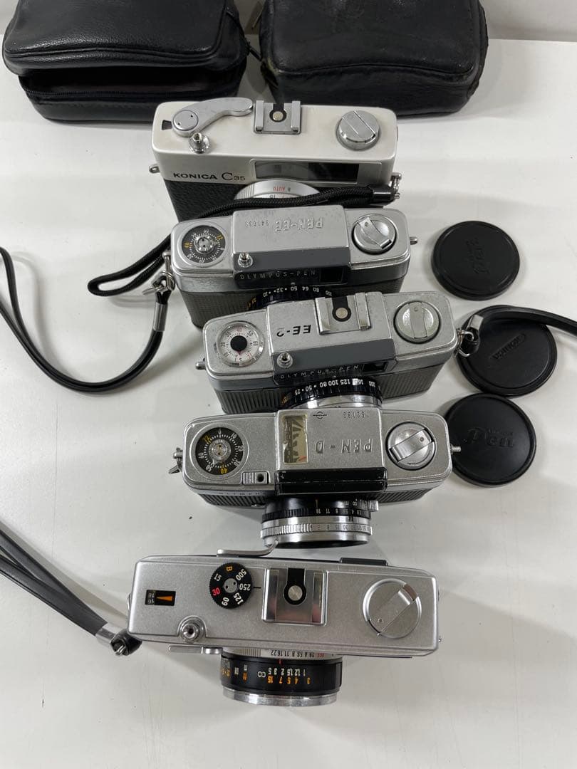 フィルムカメラ コニカC35OLYMPUSPEN-EE D 5台まとめ売 現状品