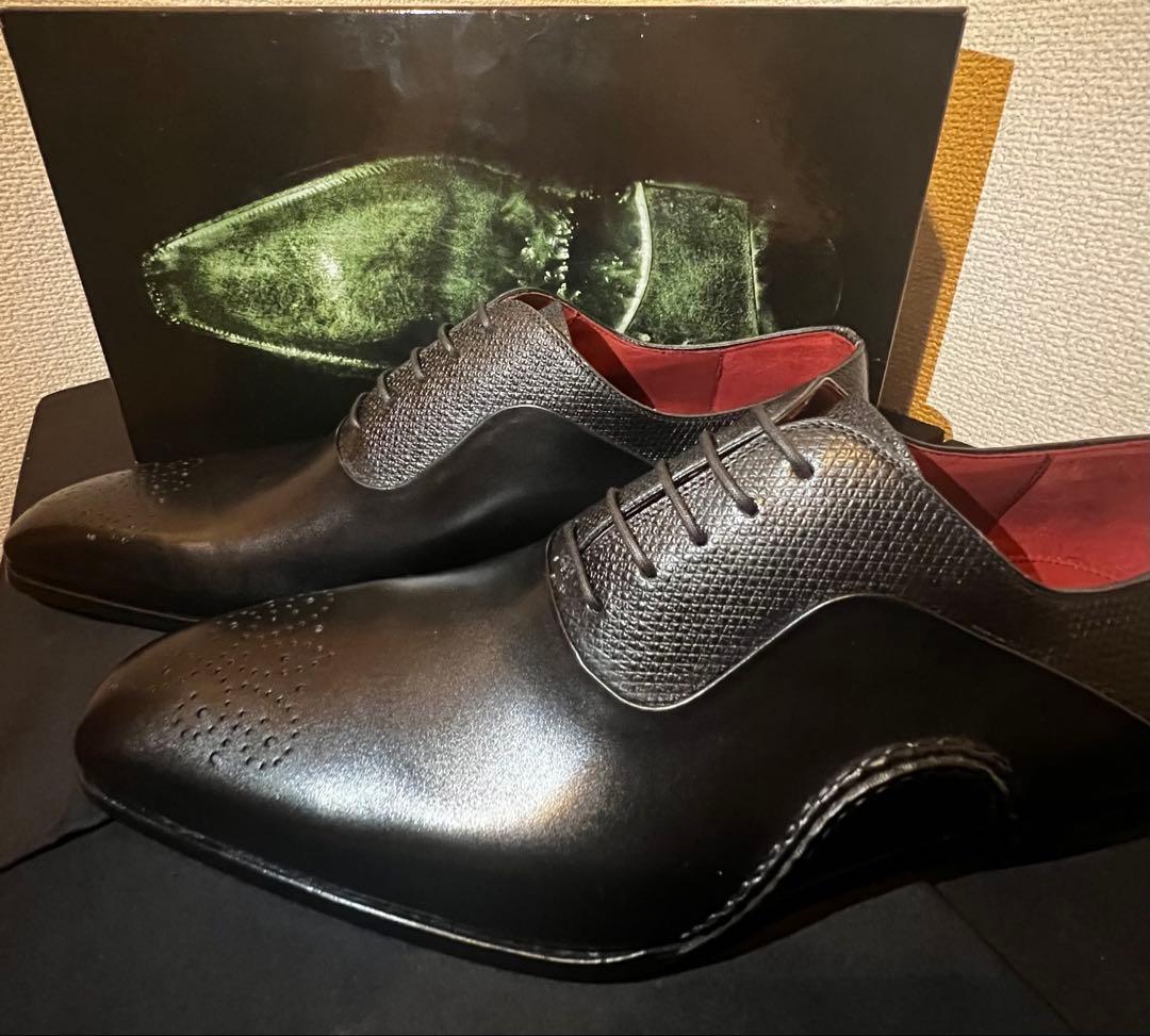 《価格対応可です！》MAGNANNI(マグナーニ)ブラックレザードレスシューズ
