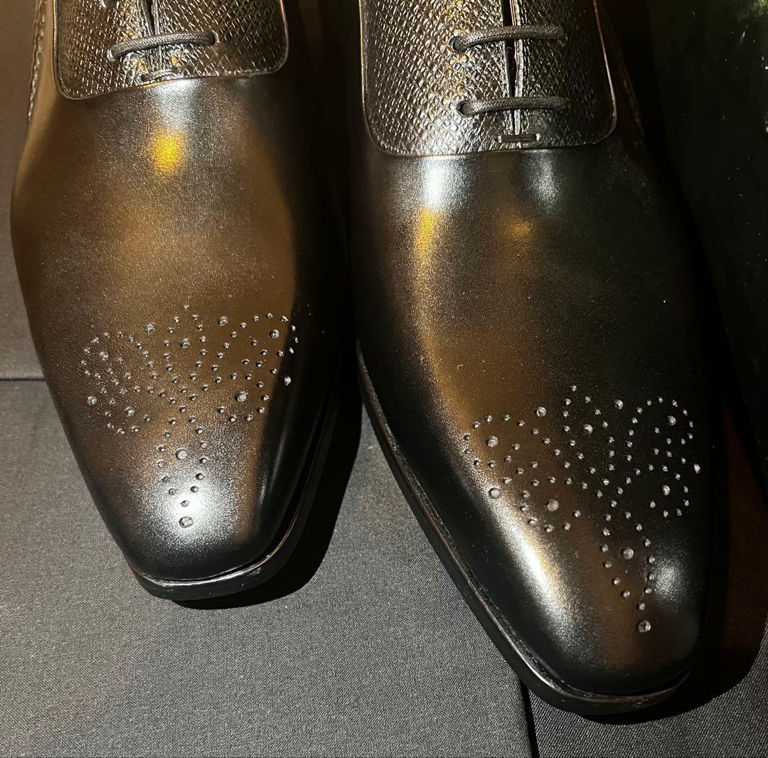 《価格対応可です！》MAGNANNI(マグナーニ)ブラックレザードレスシューズ