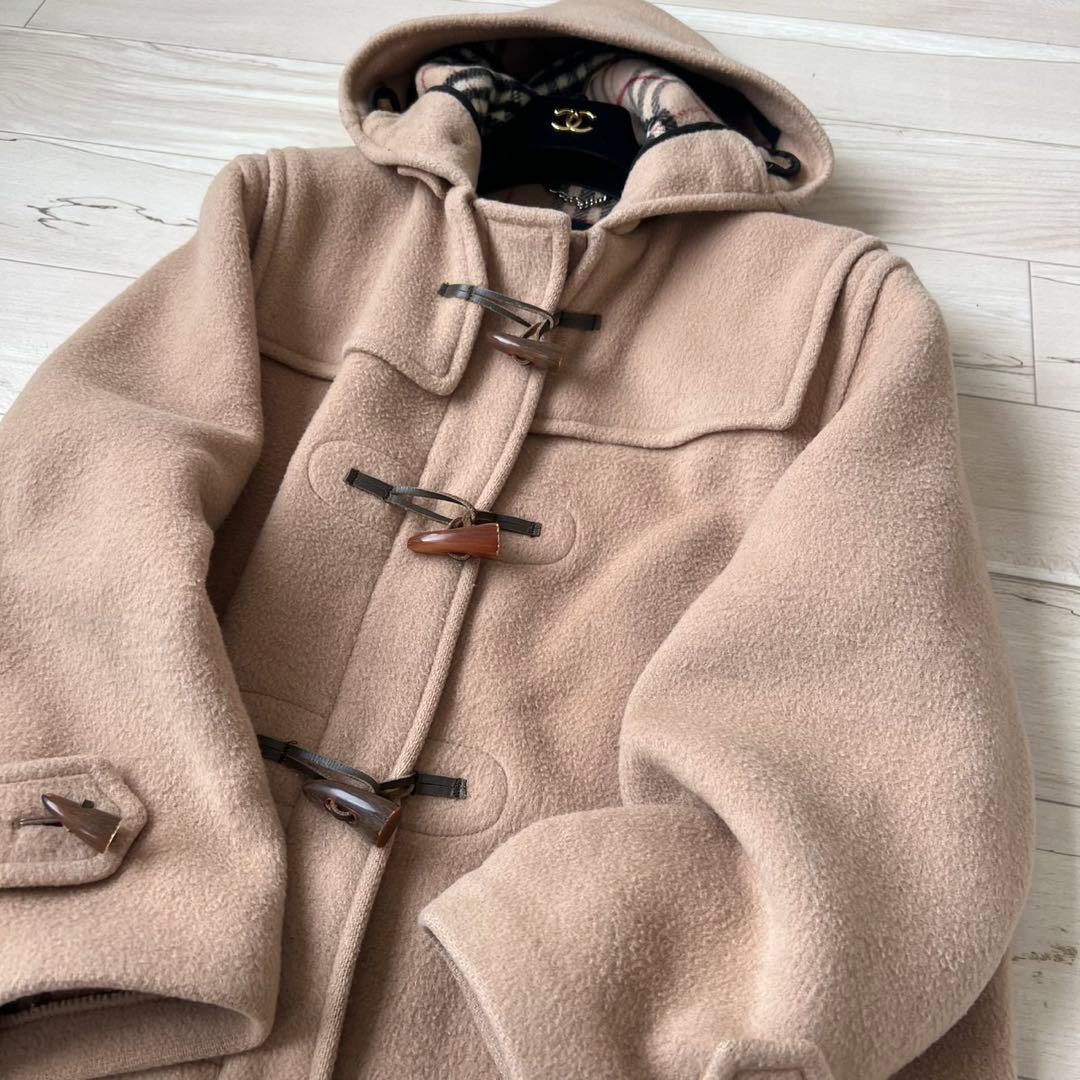 バーバリーロンドン　ノバチェック ロングダッフルコート　英国製　ダブルフェイス