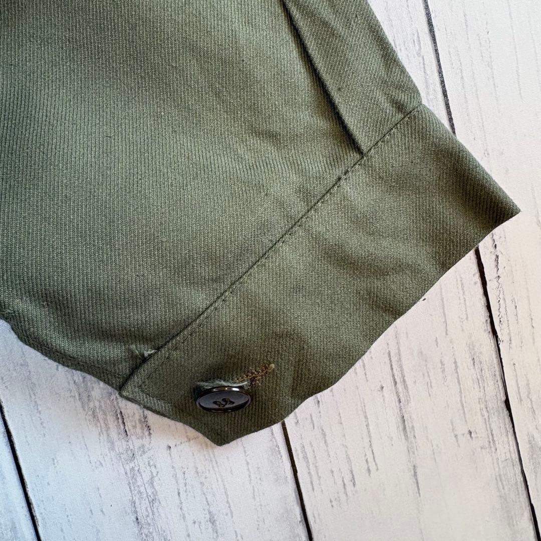 60s フレンチ ホスピタル カバーオール ワークジャケット ユーロワーク L