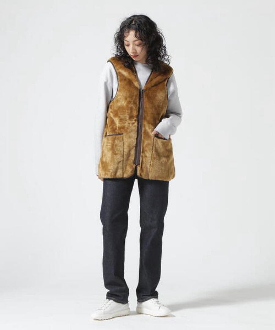 BARBOUR/フロントジップ ファー ライナー ベスト（スリム フィット）
