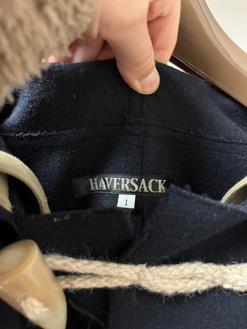 ハバーサック(haversack)ダッフルコート サイズ:1 ネイビー