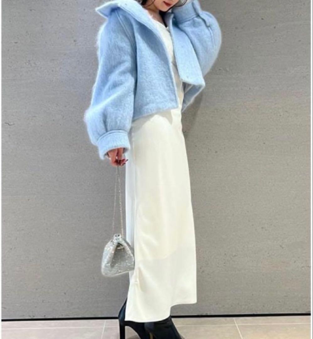 SNIDEL スナイデル シャギーミドルブルゾン