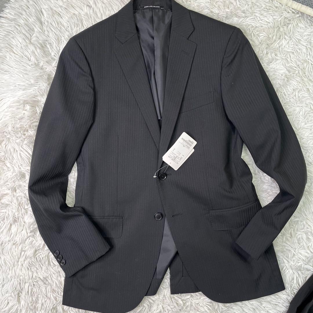 美品✨グリーンレーベルリラクシング　セットアップスーツ　シングル　2B シルク混