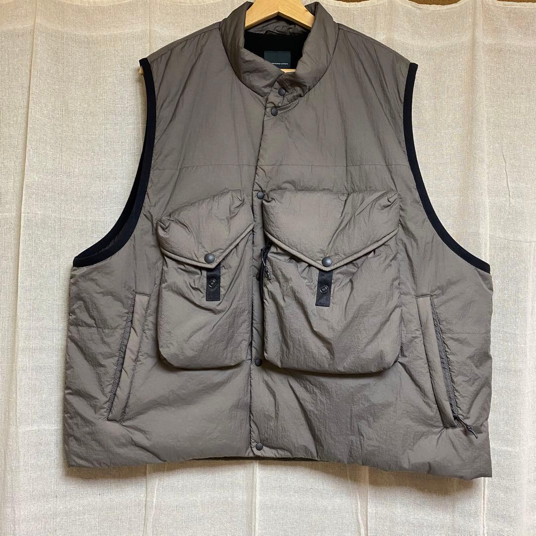 moif(ムイフ) 22AW オーバーミル ベスト グレー 2サイズ