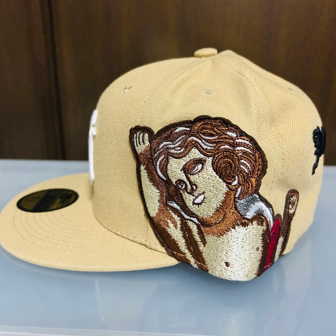 r*様 新品　New Era 59FIFTY ベージュキャップ 天使刺繍