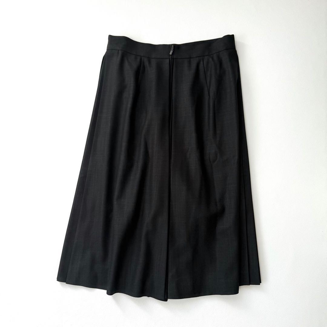 フォクシーニューヨーク　ワイドパンツ　プリーツスカート　ダークグレー　L