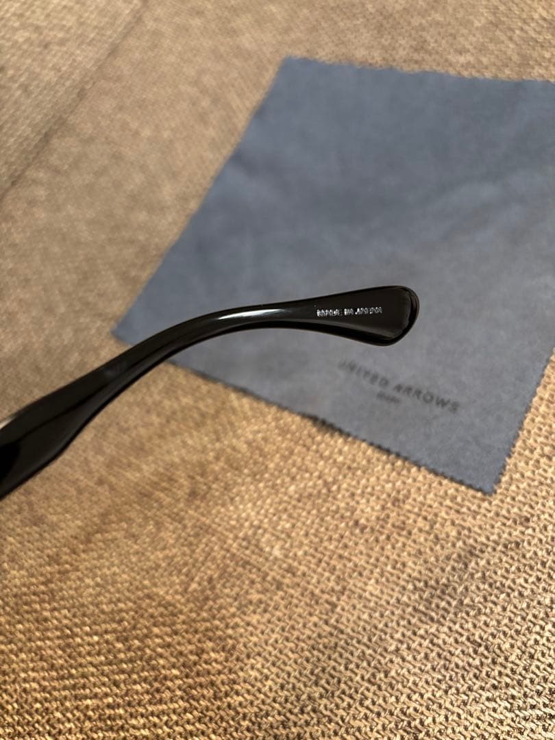 金子眼鏡 ユナイテッドアローズ john サングラス 黒縁 メガネ カラーレンズ