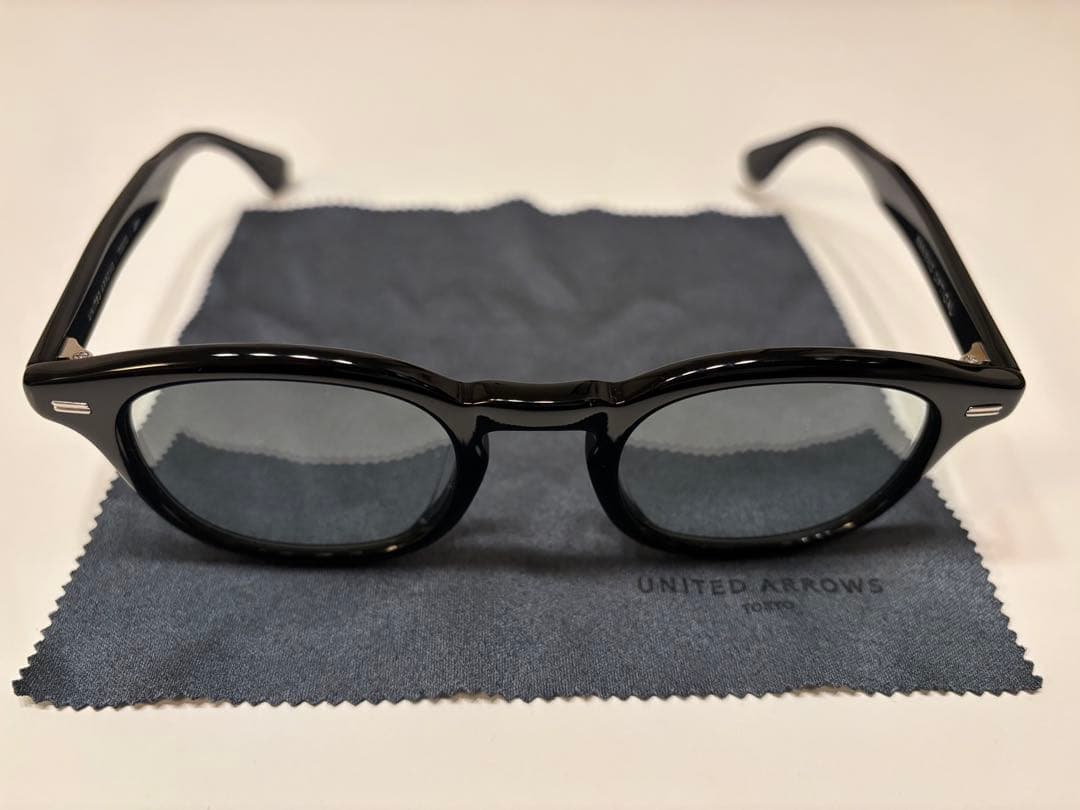 金子眼鏡 ユナイテッドアローズ john サングラス 黒縁 メガネ カラーレンズ