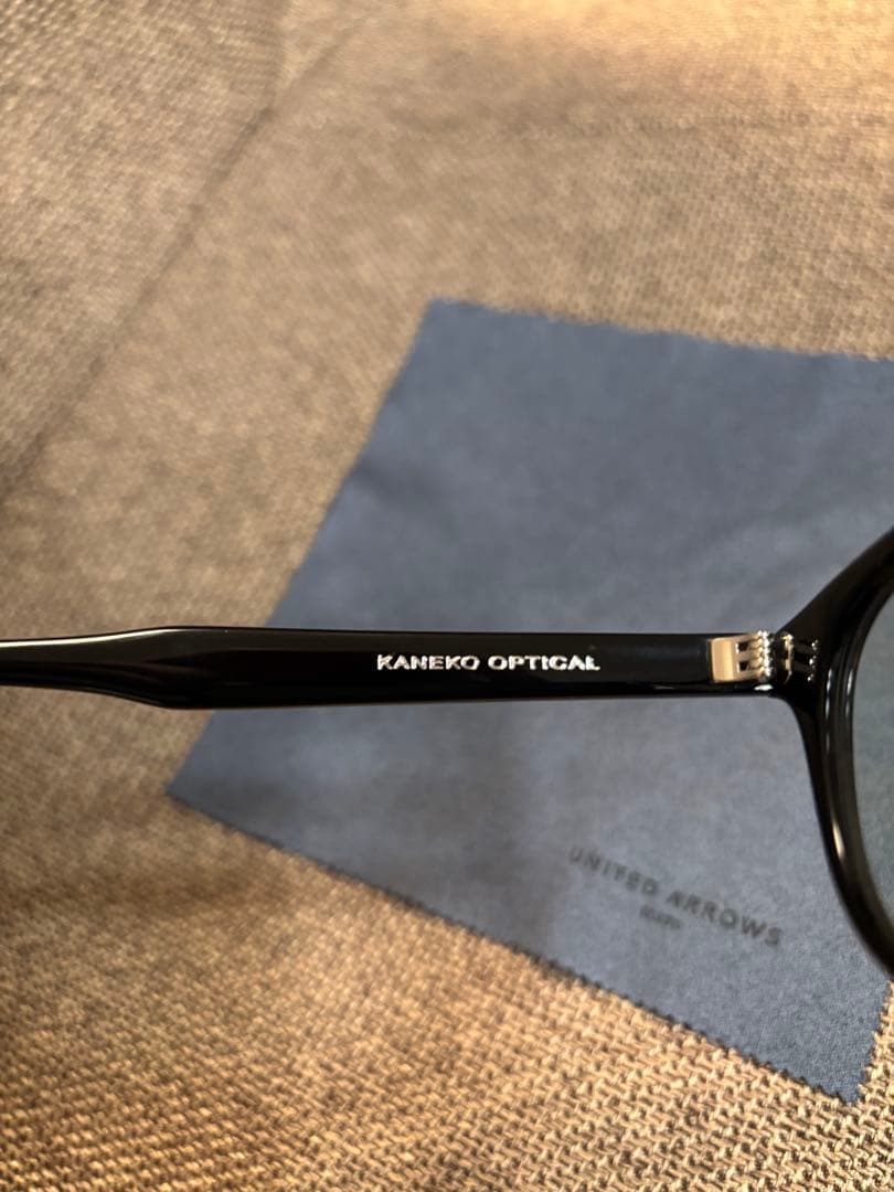 金子眼鏡 ユナイテッドアローズ john サングラス 黒縁 メガネ カラーレンズ
