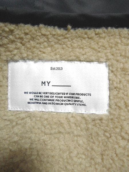 1LDK MY マイ ノーカラーボアブルゾン