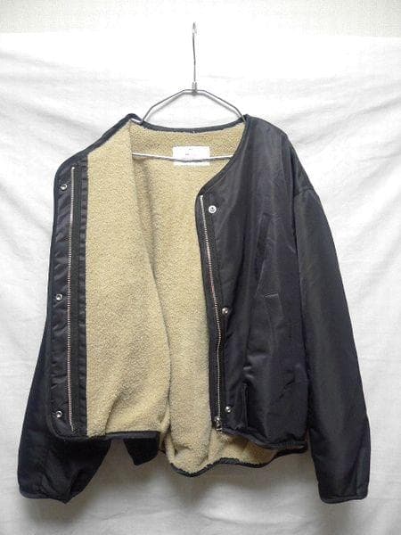 1LDK MY マイ ノーカラーボアブルゾン