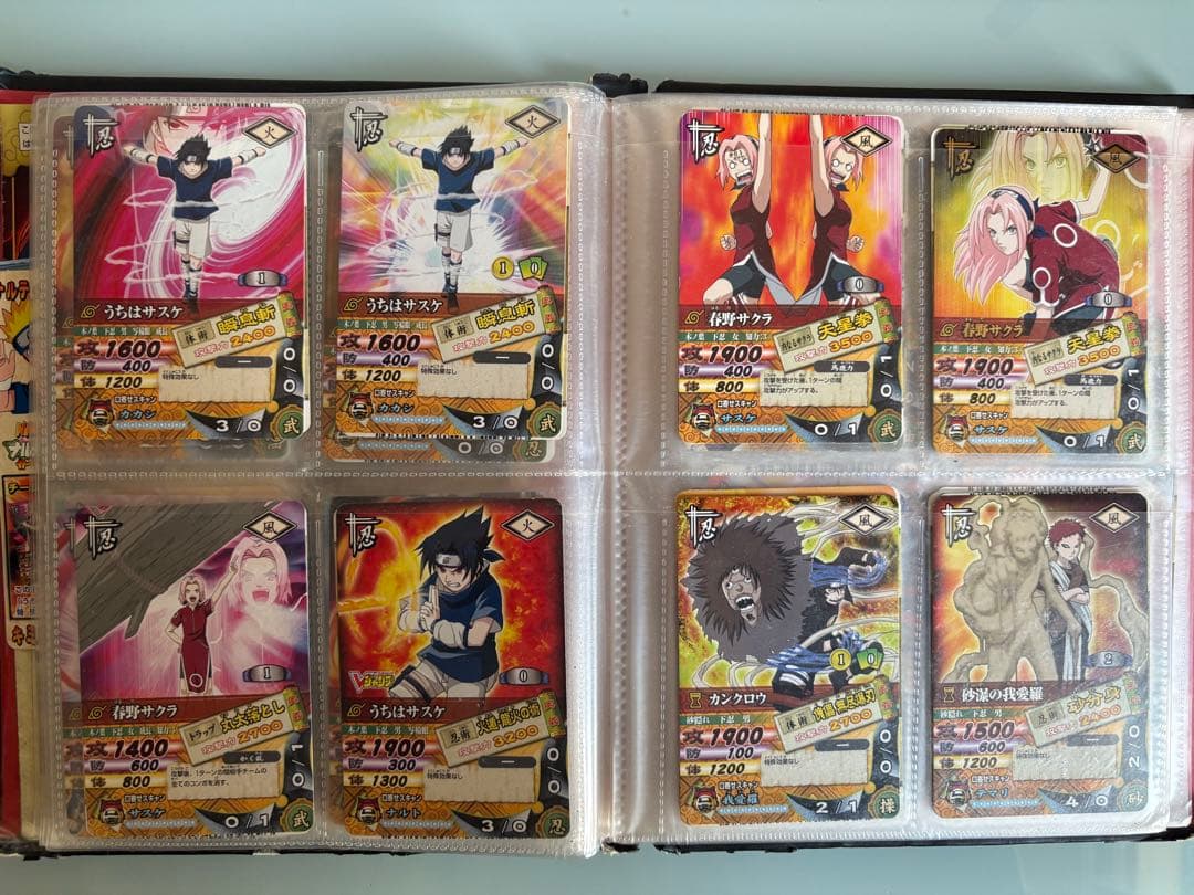 ナルティメットカードバトル　カードダス　レア　爆レア　パンフレット　バインダー付
