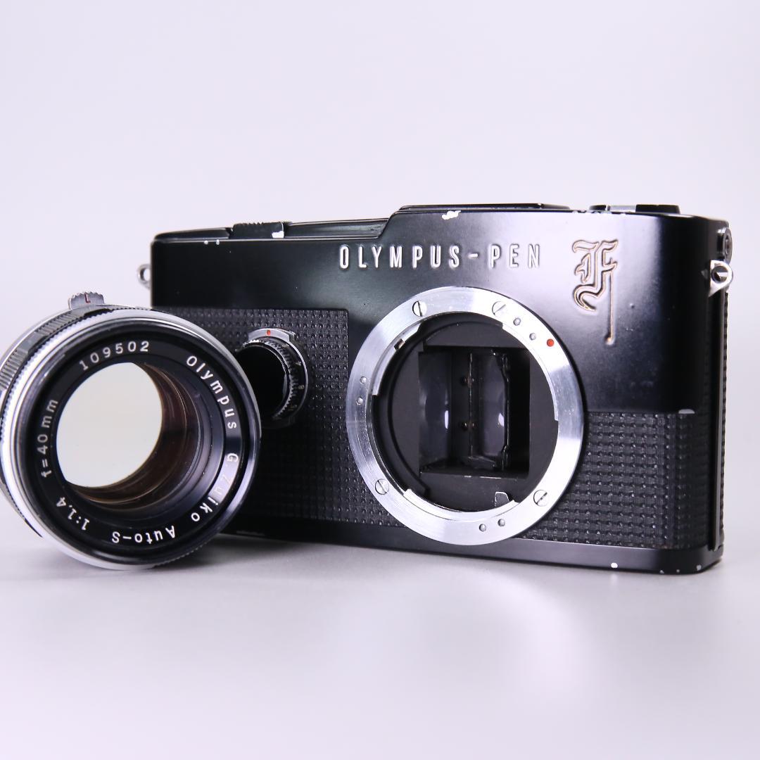 ☆良品☆OLYMPUS PEN F 40mm F1.4　花文字ブラック　＃507