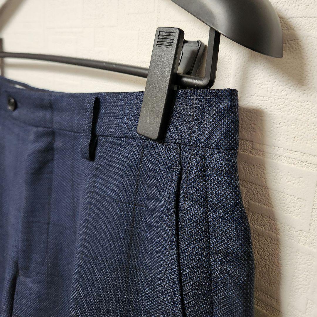 K*H様 オリヒカ　メンズ　スーツ　スリーピース　セットアップ　ブルー　チェック