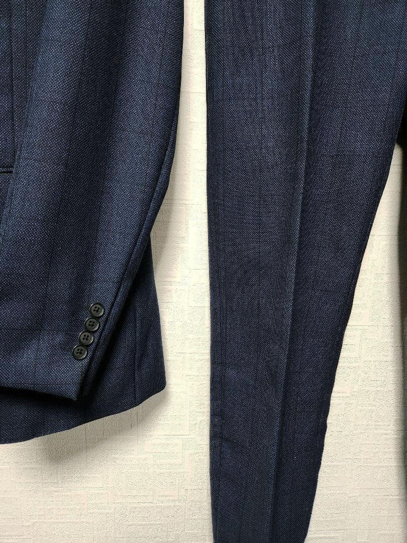 K*H様 オリヒカ　メンズ　スーツ　スリーピース　セットアップ　ブルー　チェック